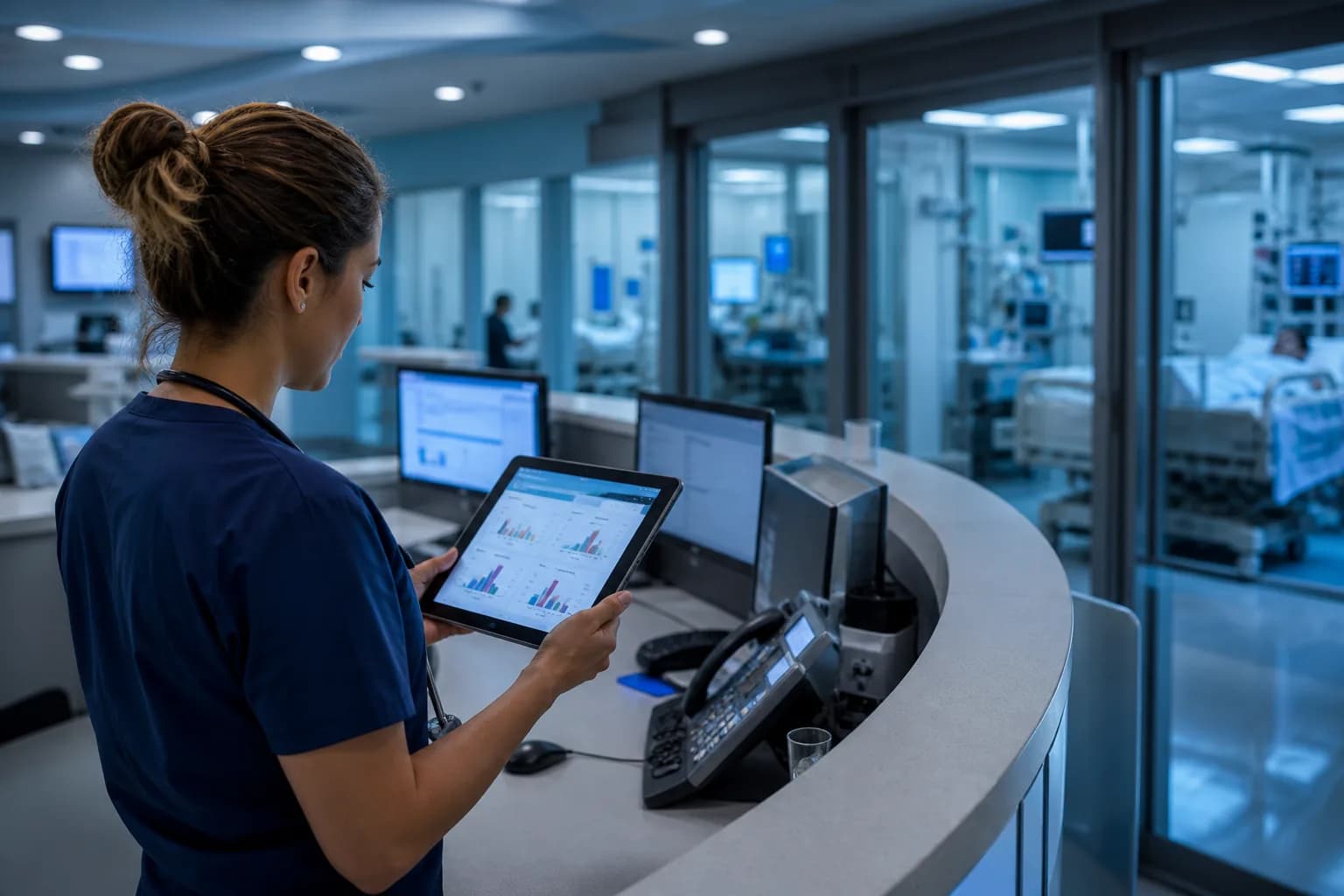 Hospital capacity forecast with multiple demand scenarios