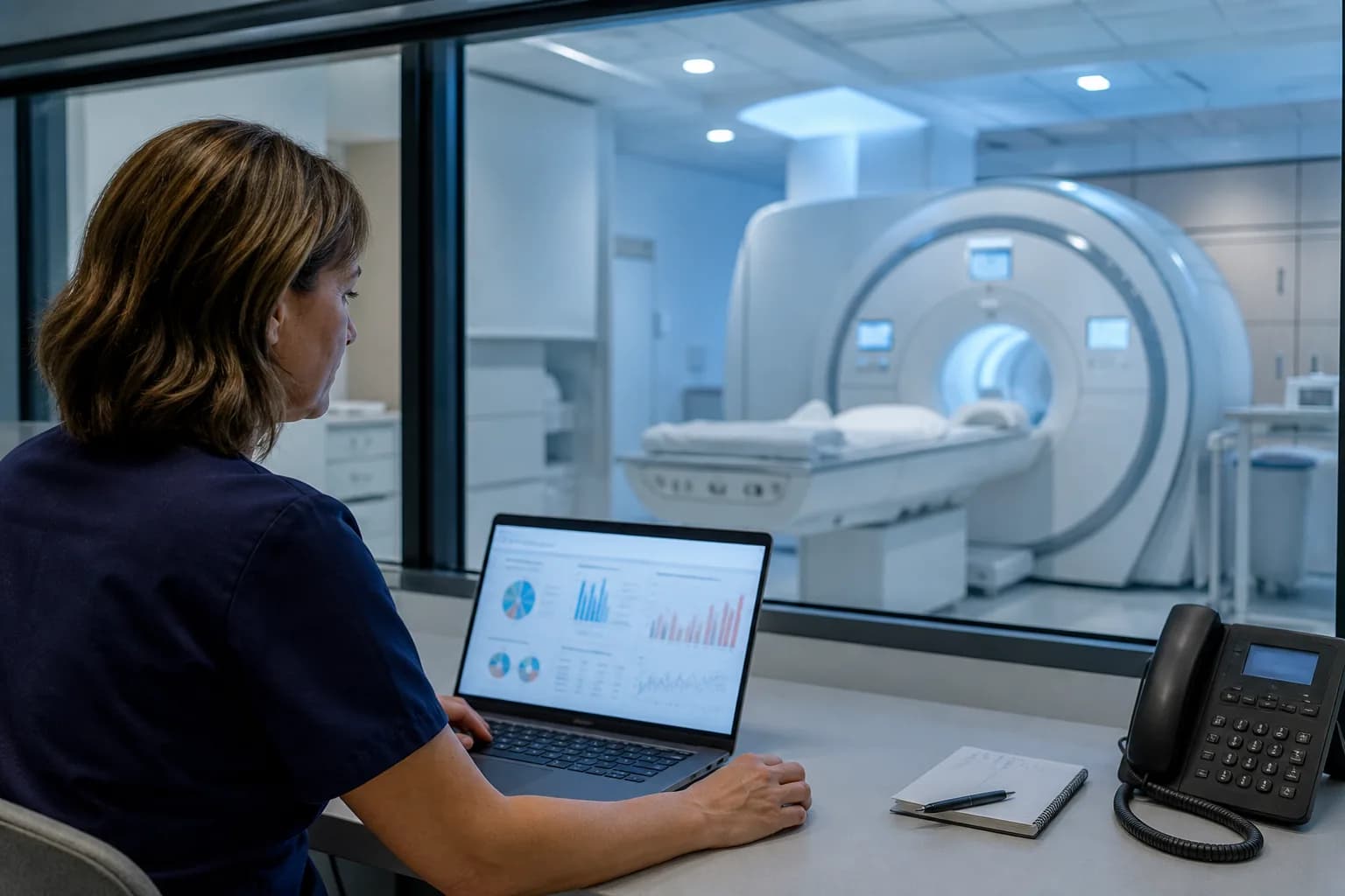 Analyst validating an automated hospital report
