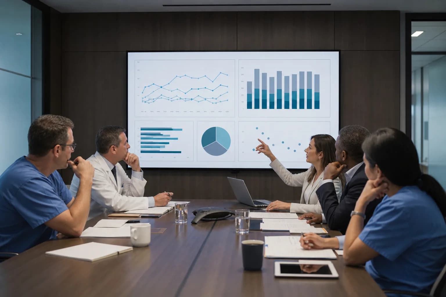 Role-based report access review across hospital branches