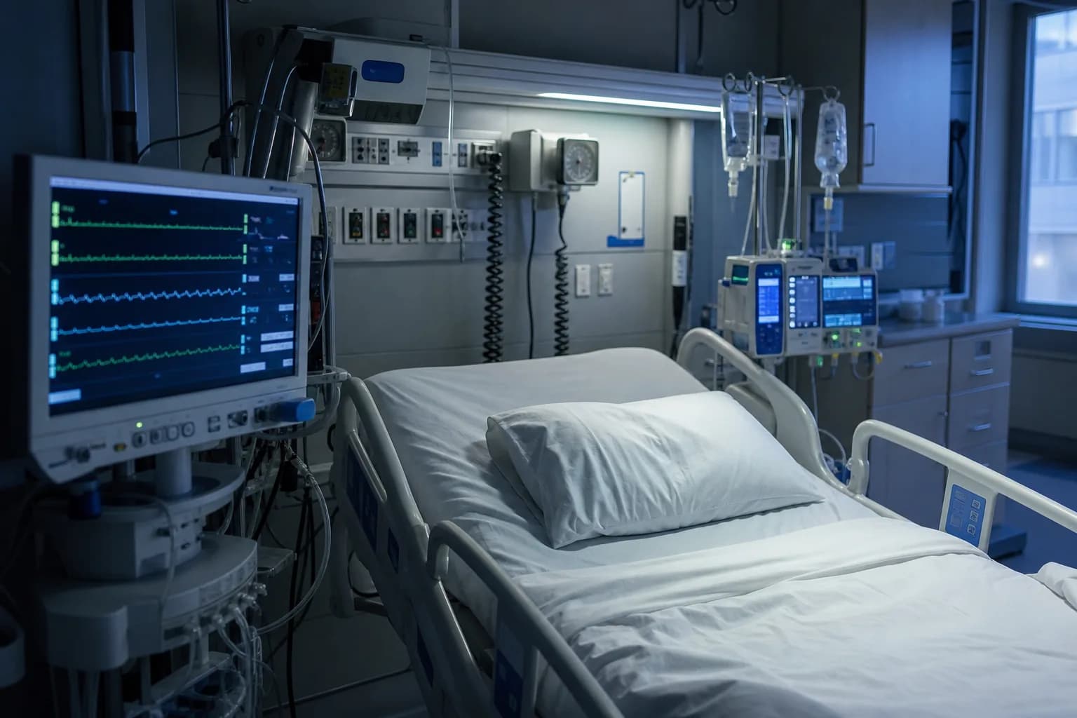 Remote intensivist reviewing a multi-branch ICU