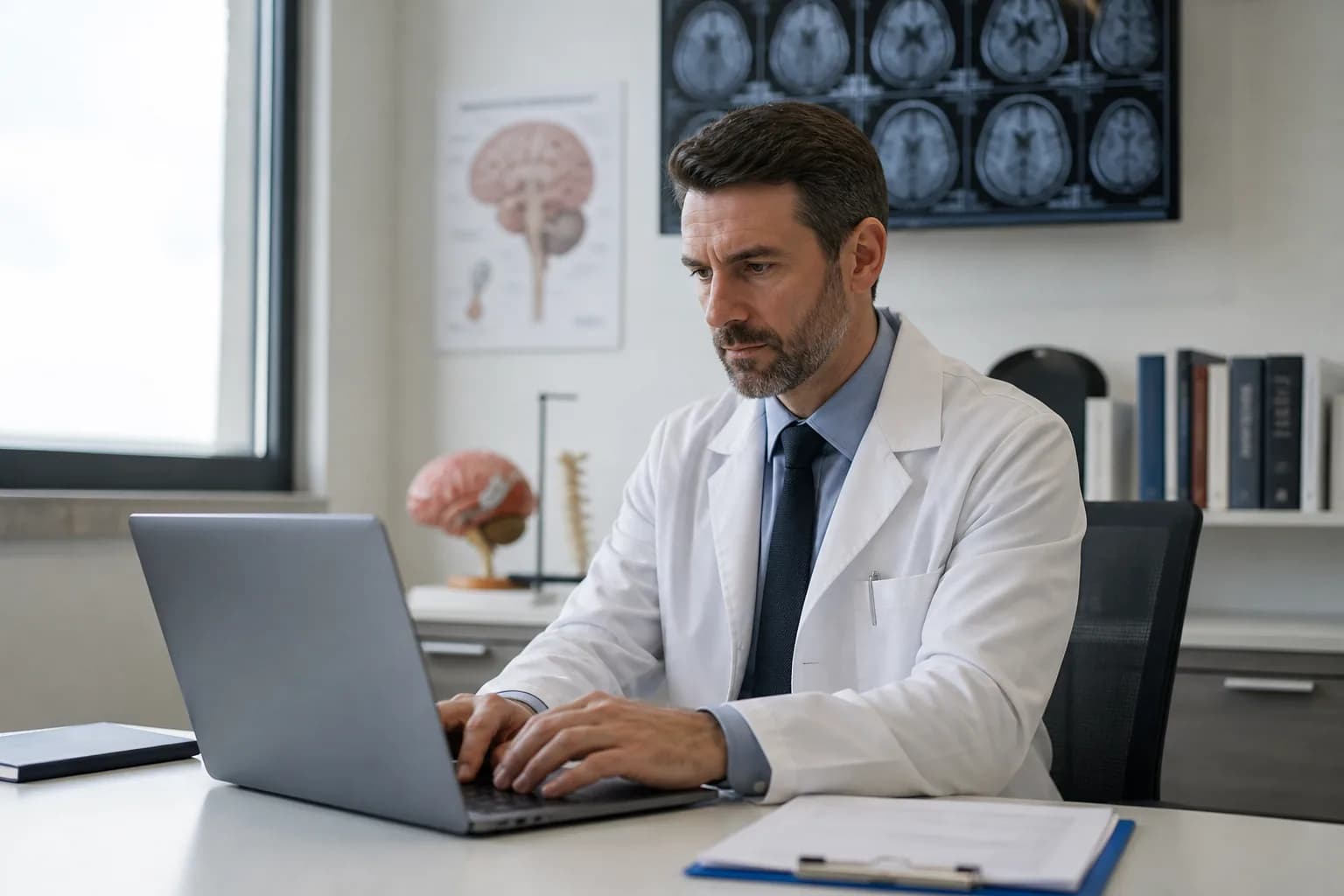 Scanned legacy document being indexed with patient identifier, document type, and encounter date