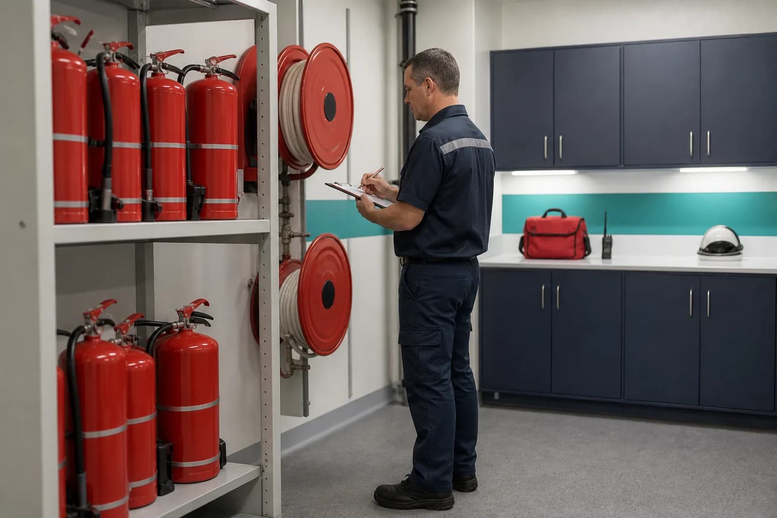 Twelve months of oxygen consumption plotted from vessel contents and cylinder issue records