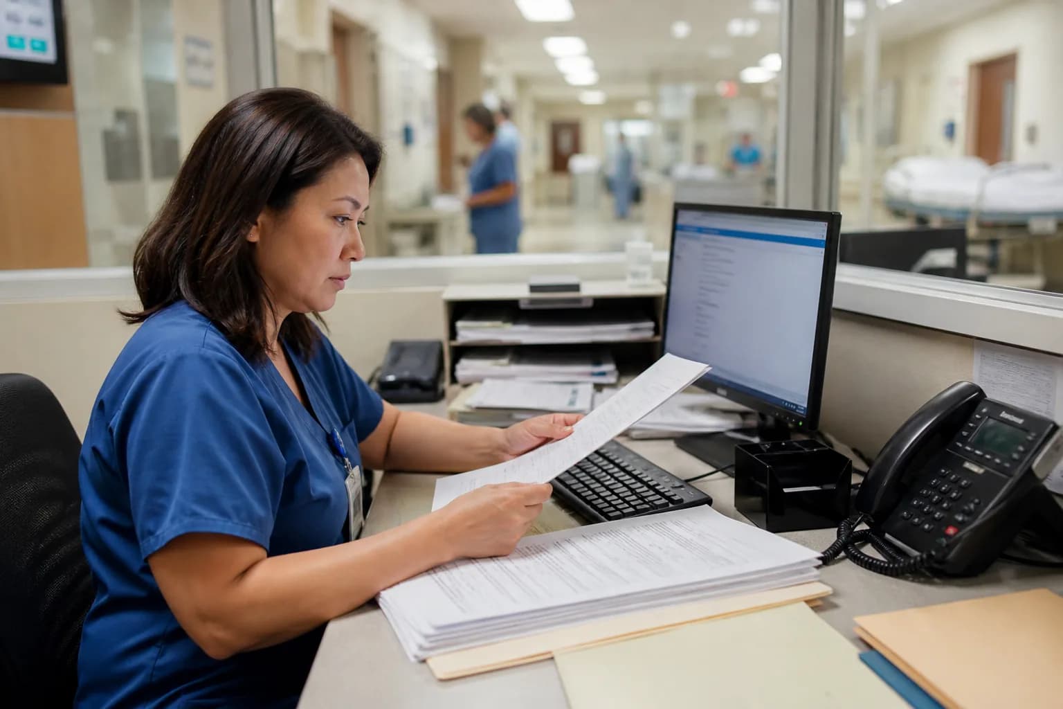 Multi-branch hospital treasury and closing overview