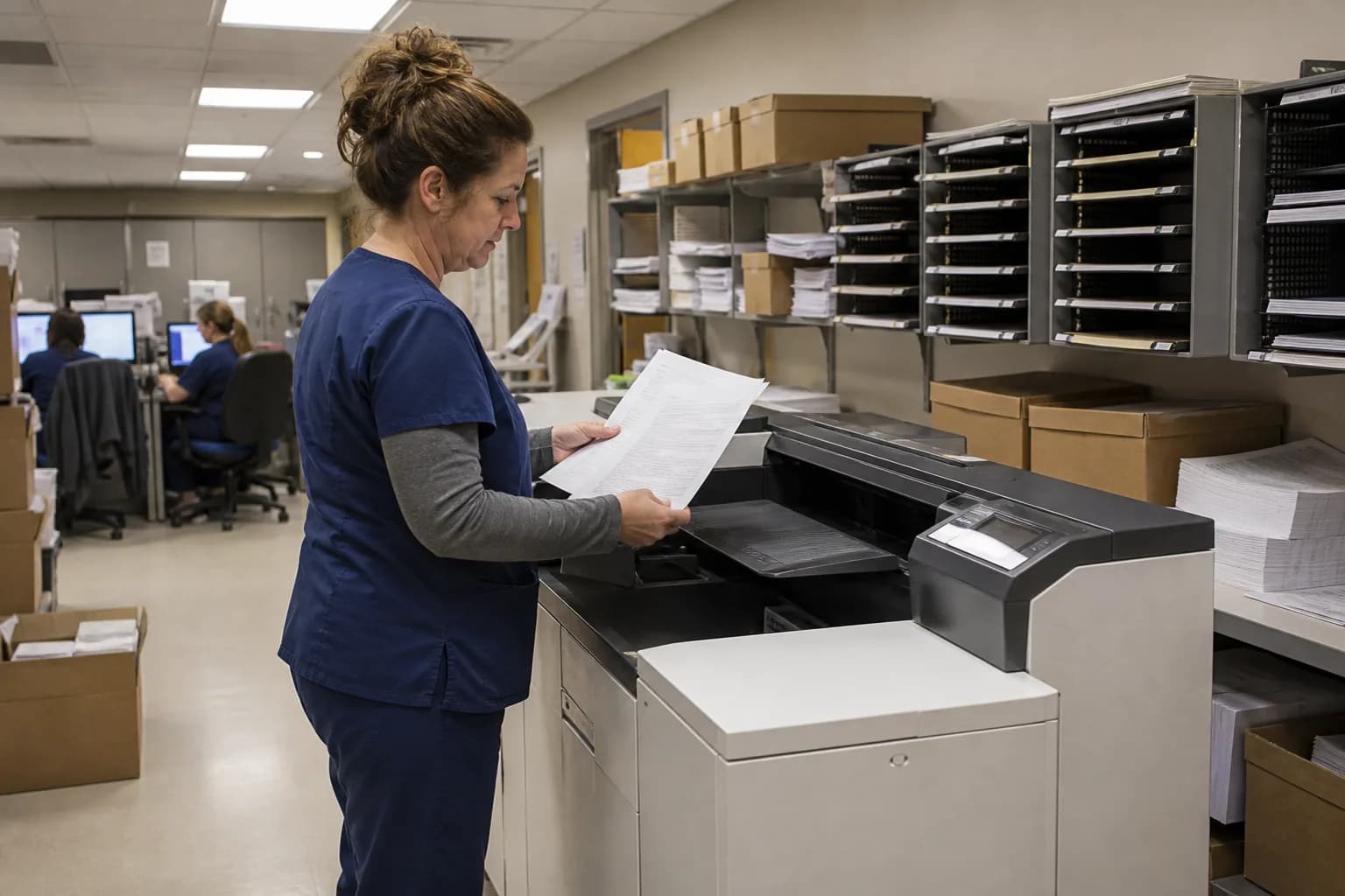 Staged hospital software payback milestones with verification measures