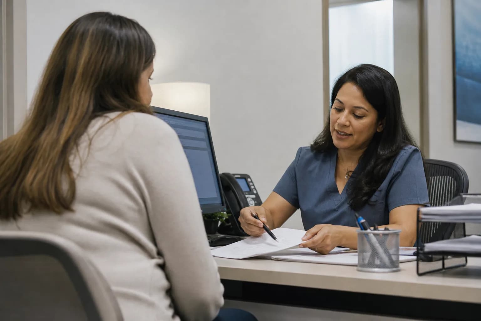 Department-level DNFB reporting appearing alongside routine clinical operational metrics