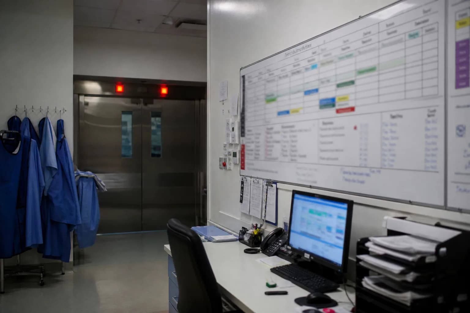 Three hospital branches connected into one operational network