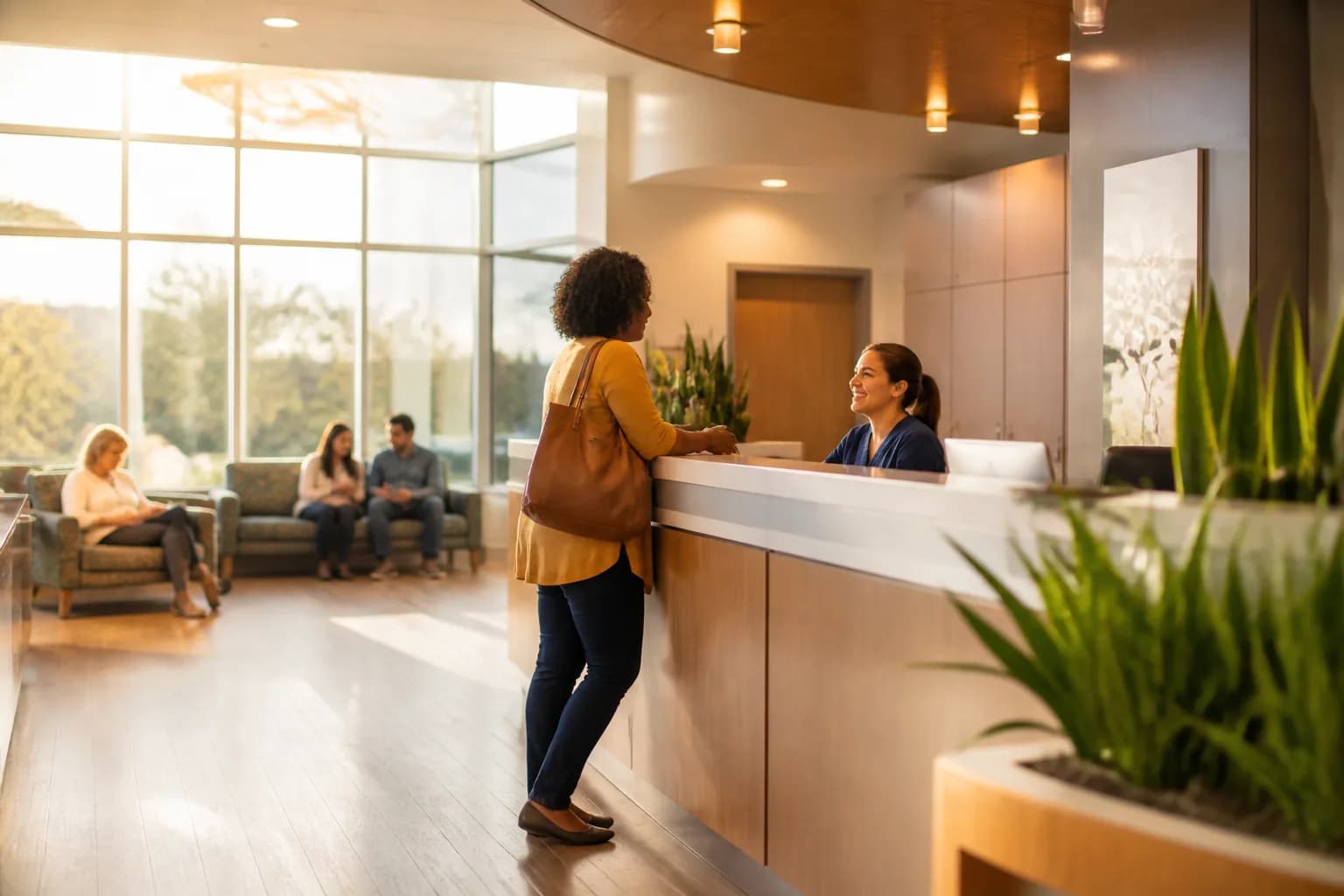 Patient reviewing clear digital consent choices during registration