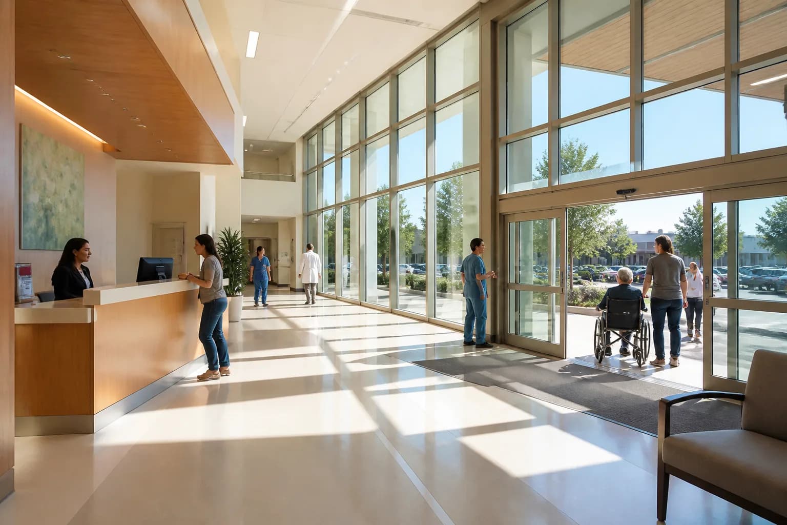 Hospital staff managing patient replies in owned queues