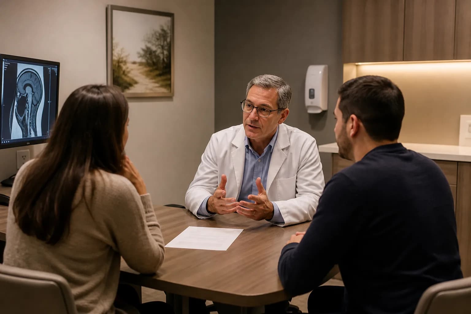 Clinical team following up on a portal laboratory result