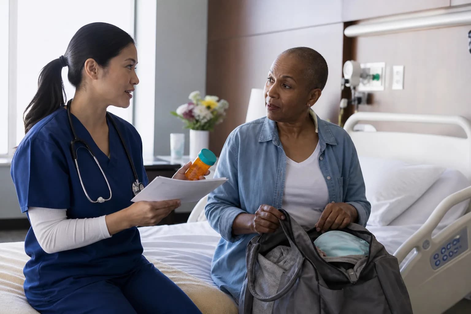 Message response times tracked separately by hospital queue