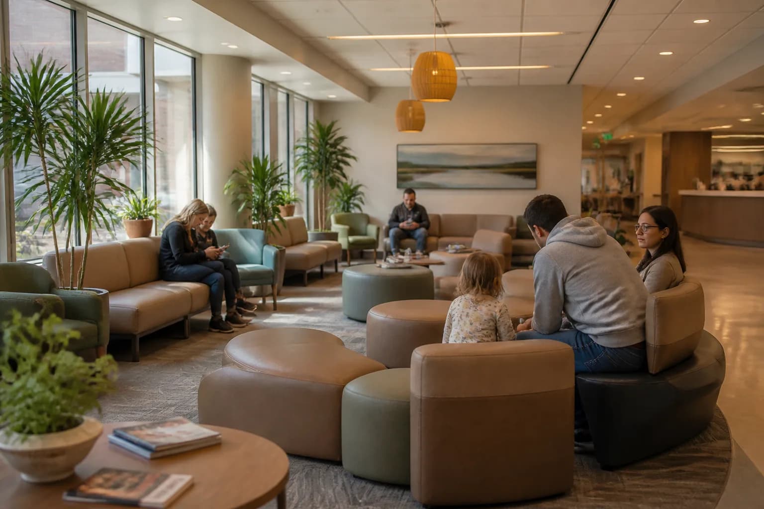 Architecture map linking portal screens to hospital source systems