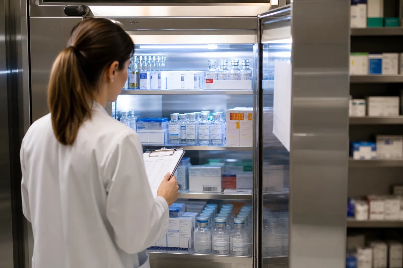 Pharmacy receiving inspection and three-way invoice match