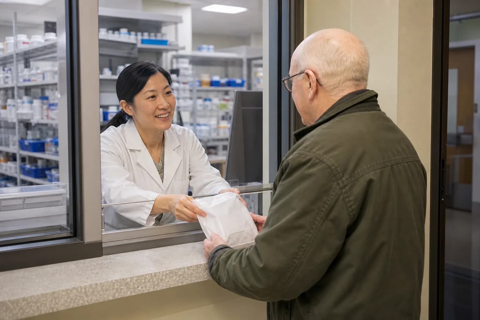 Closed-loop e-prescription status exchange