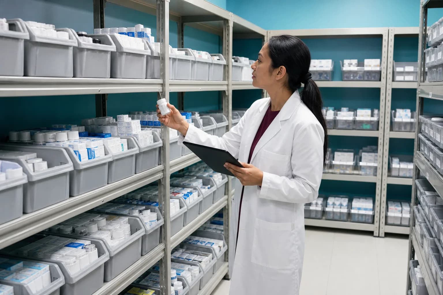 Segregated expired stock area with batch-level records prepared for authorised disposal