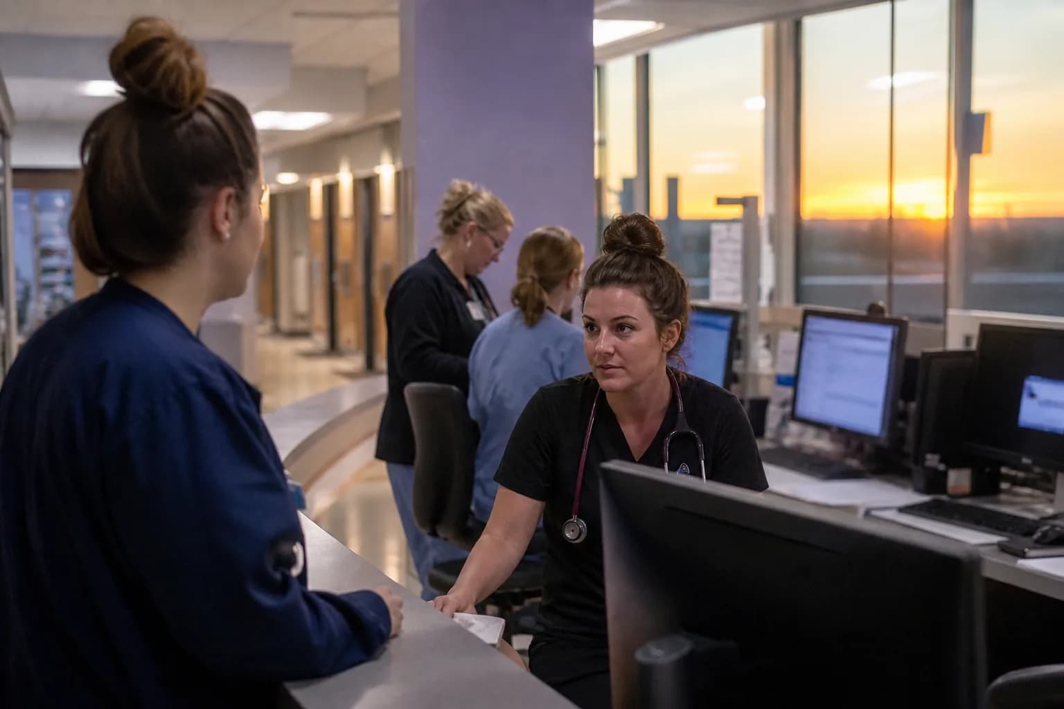 Night shift staff testing attendance capture and exception handling during pilot