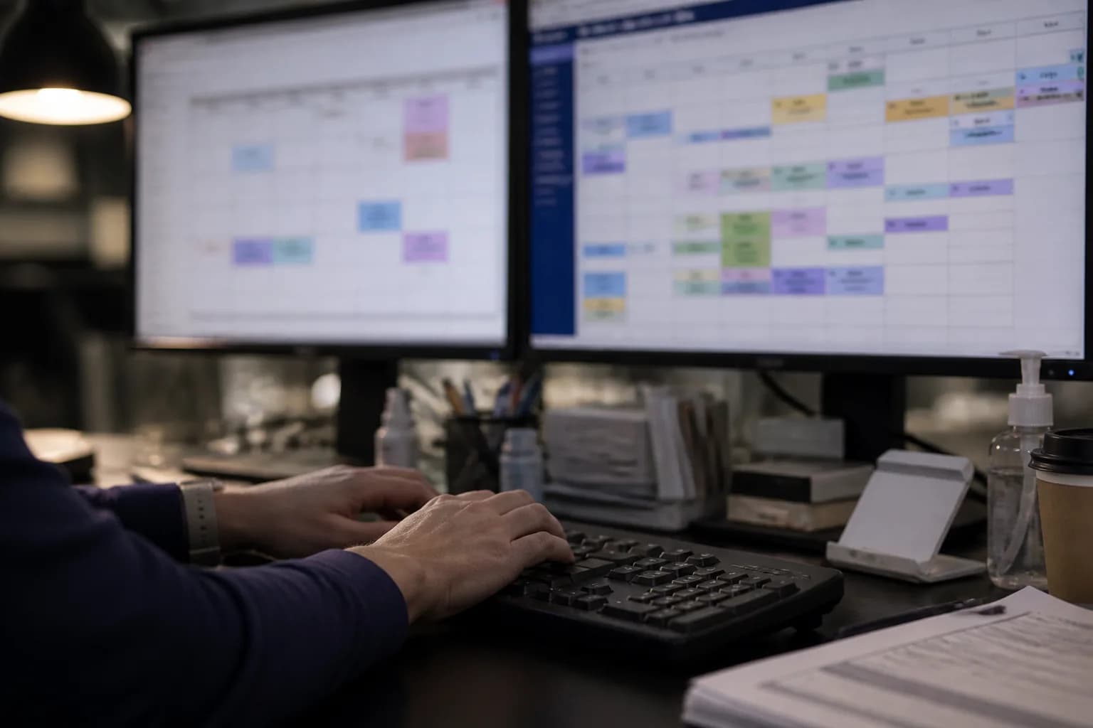 Onboarding dashboard tracking early attrition and mandatory training completion by department