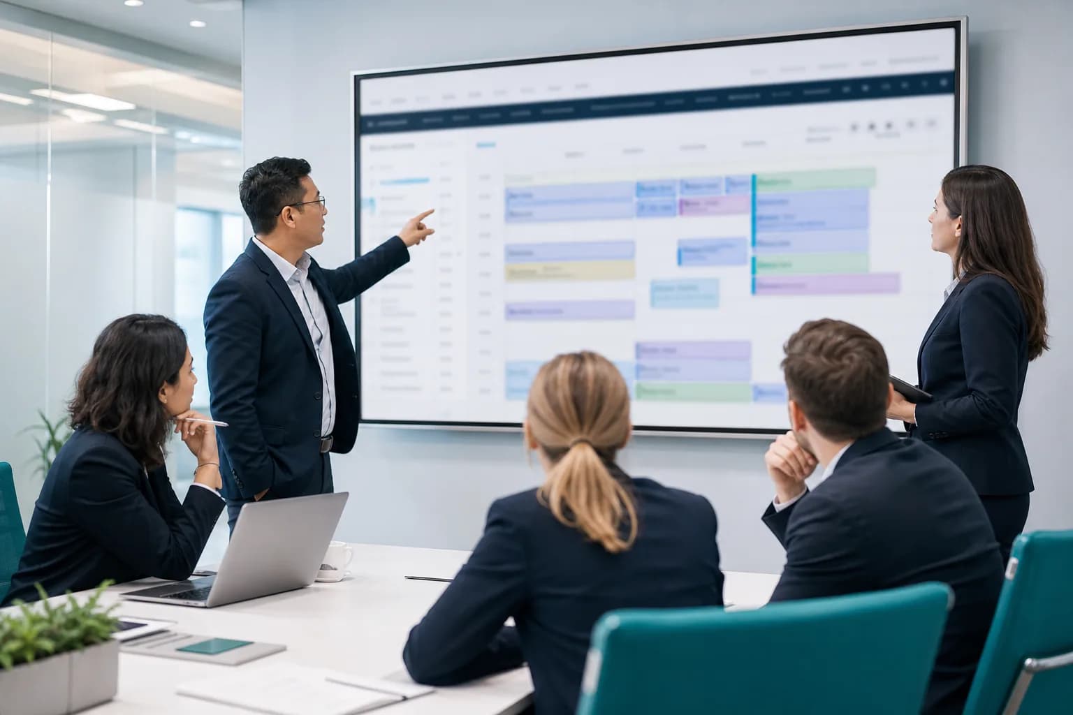 Monitoring dashboard tracking utilisation, override rate and flagged incidents for a live AI tool