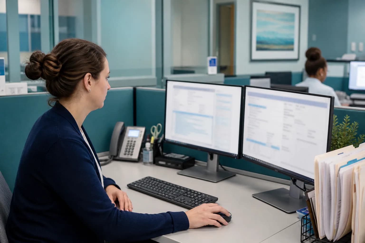 Outcome measures — receivable days, denial rate, recovery rate and redeployed capacity — rather than transactions automated