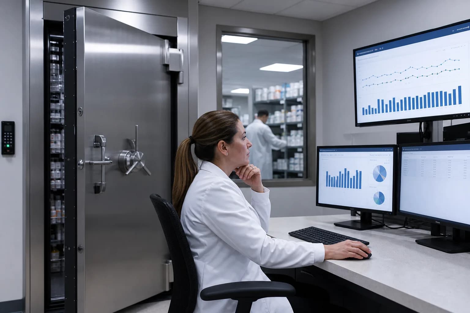 Benchmark performance compared against in-hospital performance for a deployed clinical AI model
