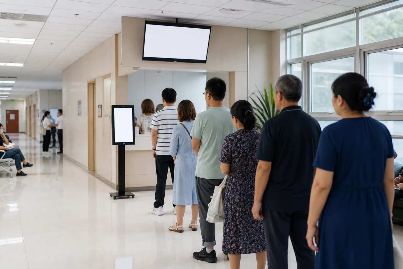 Reception check-in workflow with identity and prerequisite verification