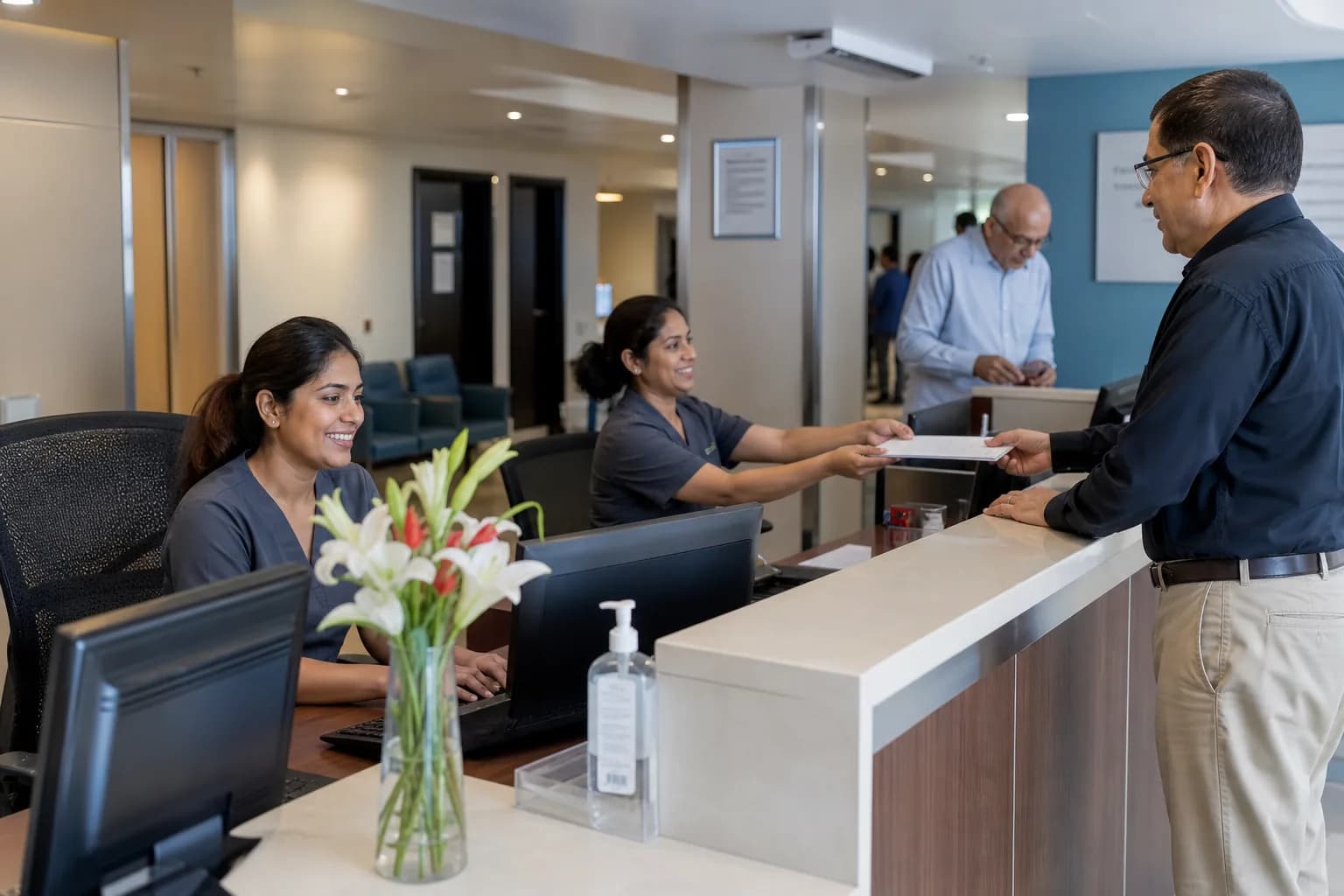 Comparison of scheduled time arrival time and consultation start