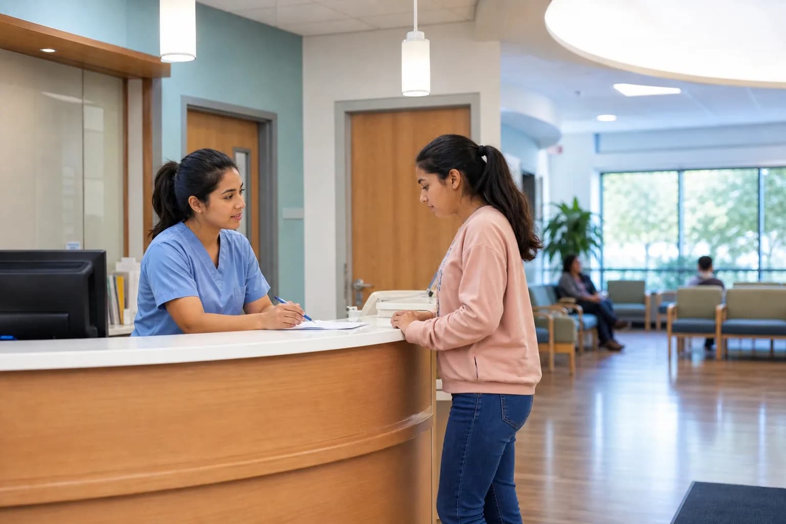 Interface map connecting appointments to registration billing and clinical records