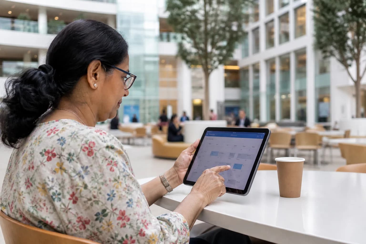 Separating front desk arrival duties from a dedicated scheduling role