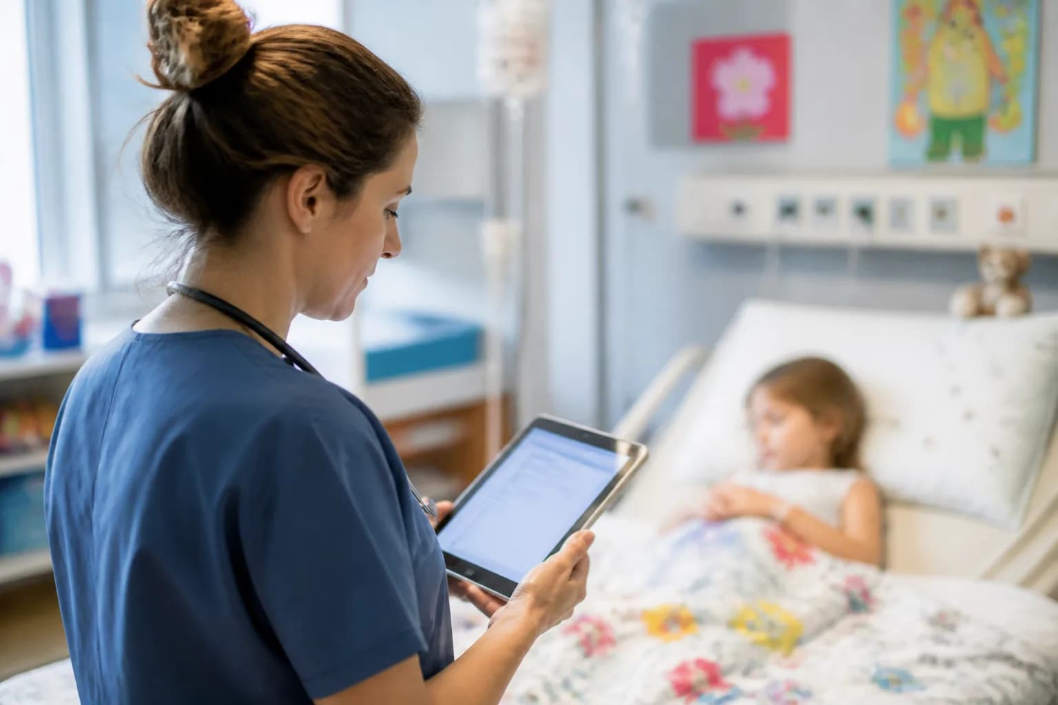 Patient and encounter identifiers carried across hospital interfaces