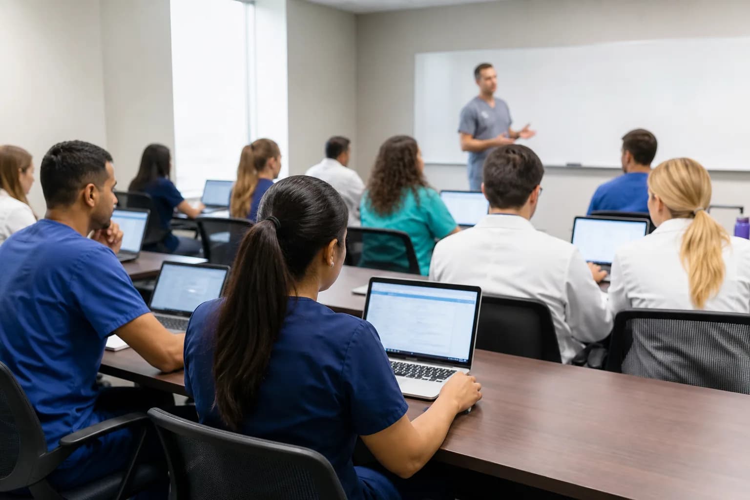 Multidisciplinary alert governance group reviewing override data before retiring a rule