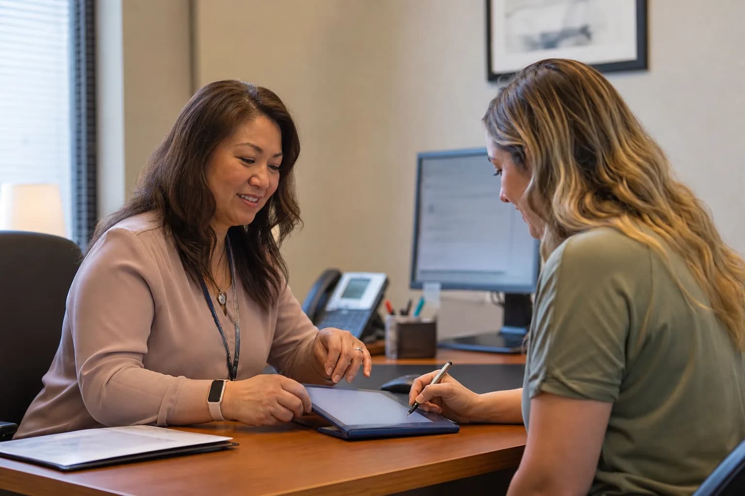 Finance and clinical team building a package cost model from consumables, time, and overhead