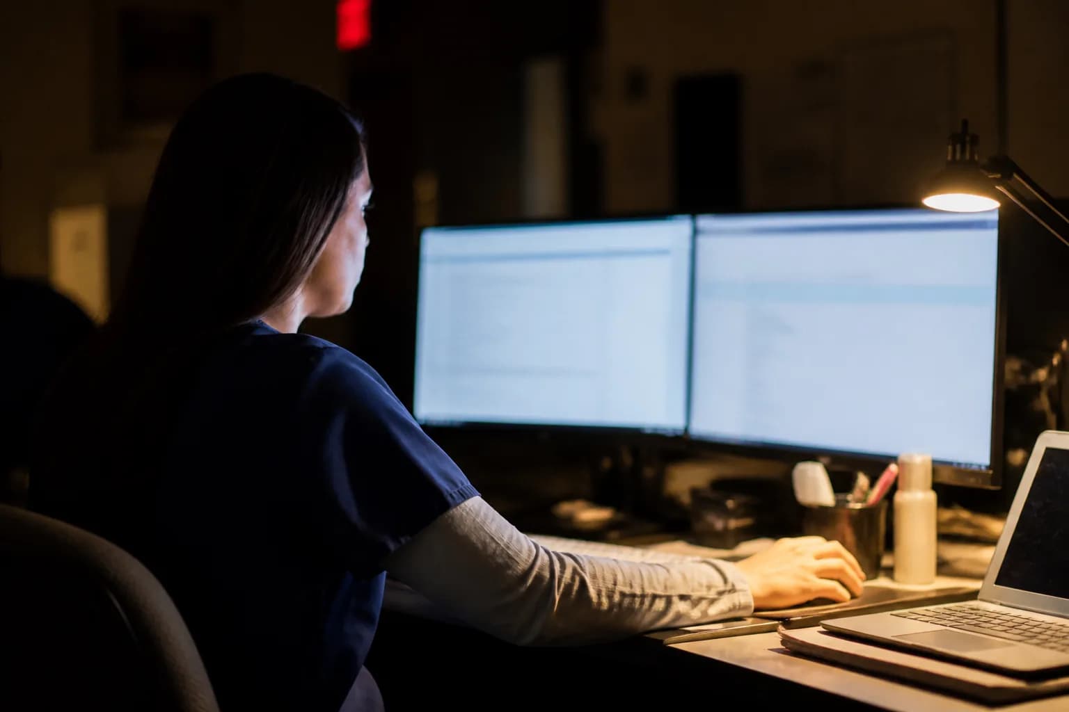 Discharge desk converting an unsettled balance into a documented payment arrangement
