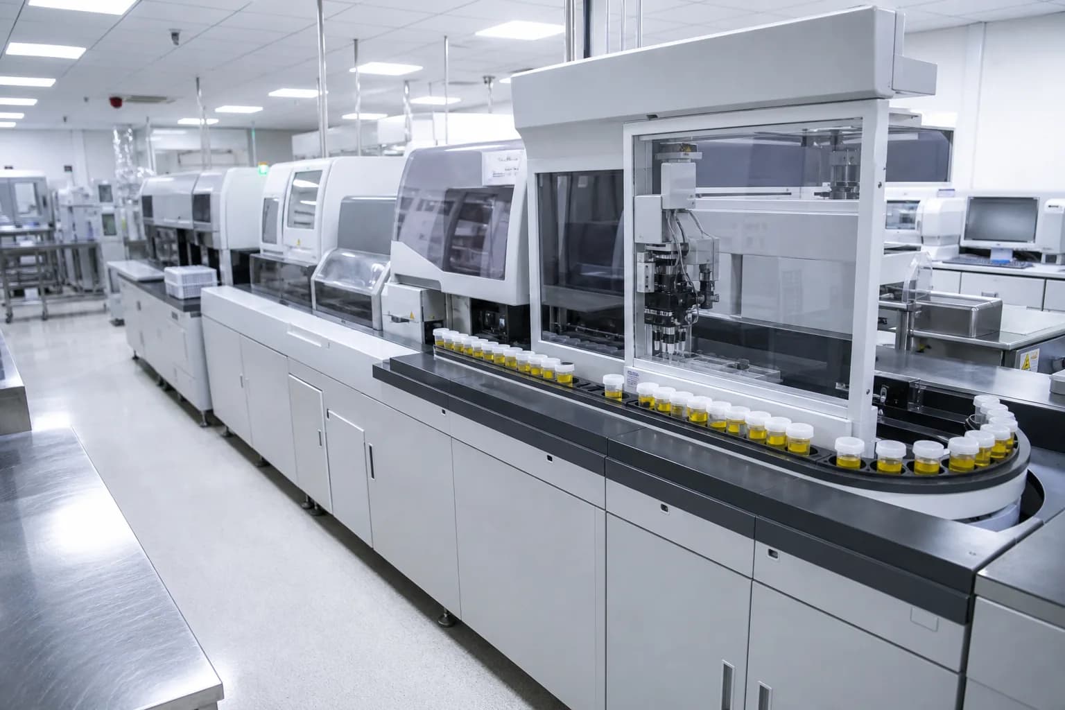 Distinct laboratory verification and radiology sign-off workflows