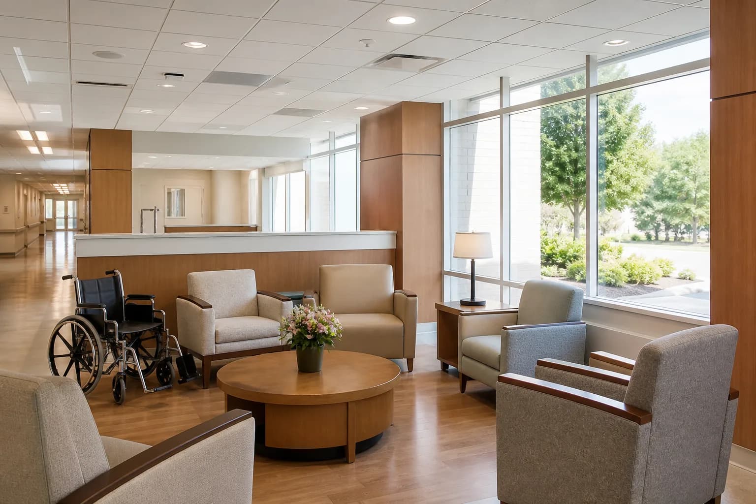 Multi-branch virtual hospital capacity center dashboard