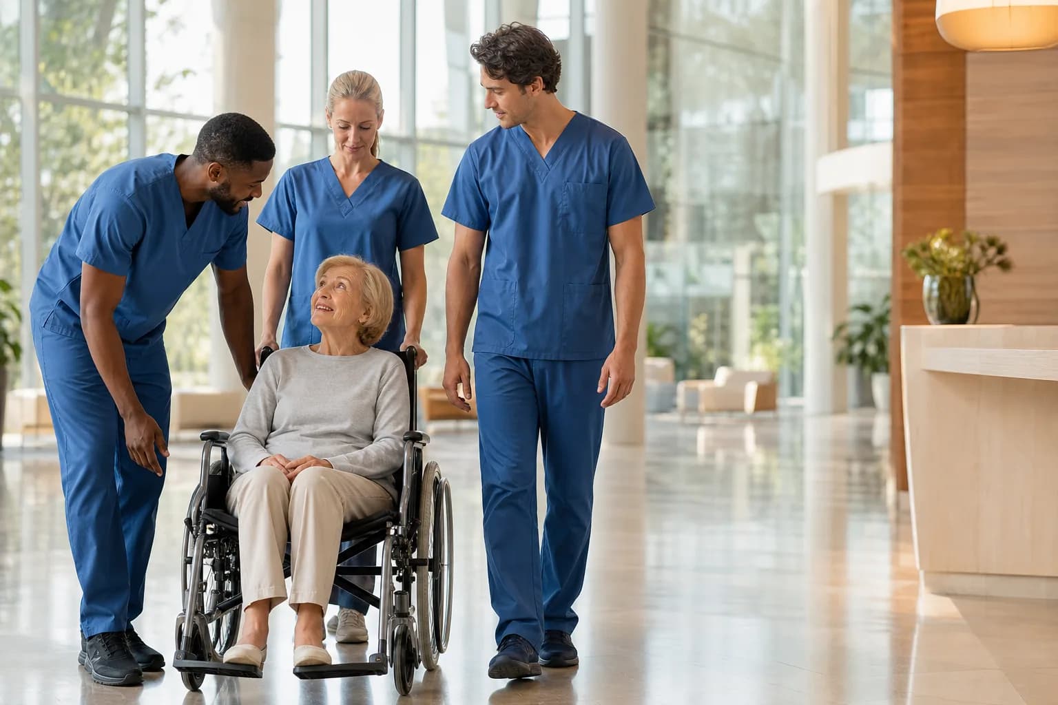 Weekly operations review comparing ward occupancy against average length of stay