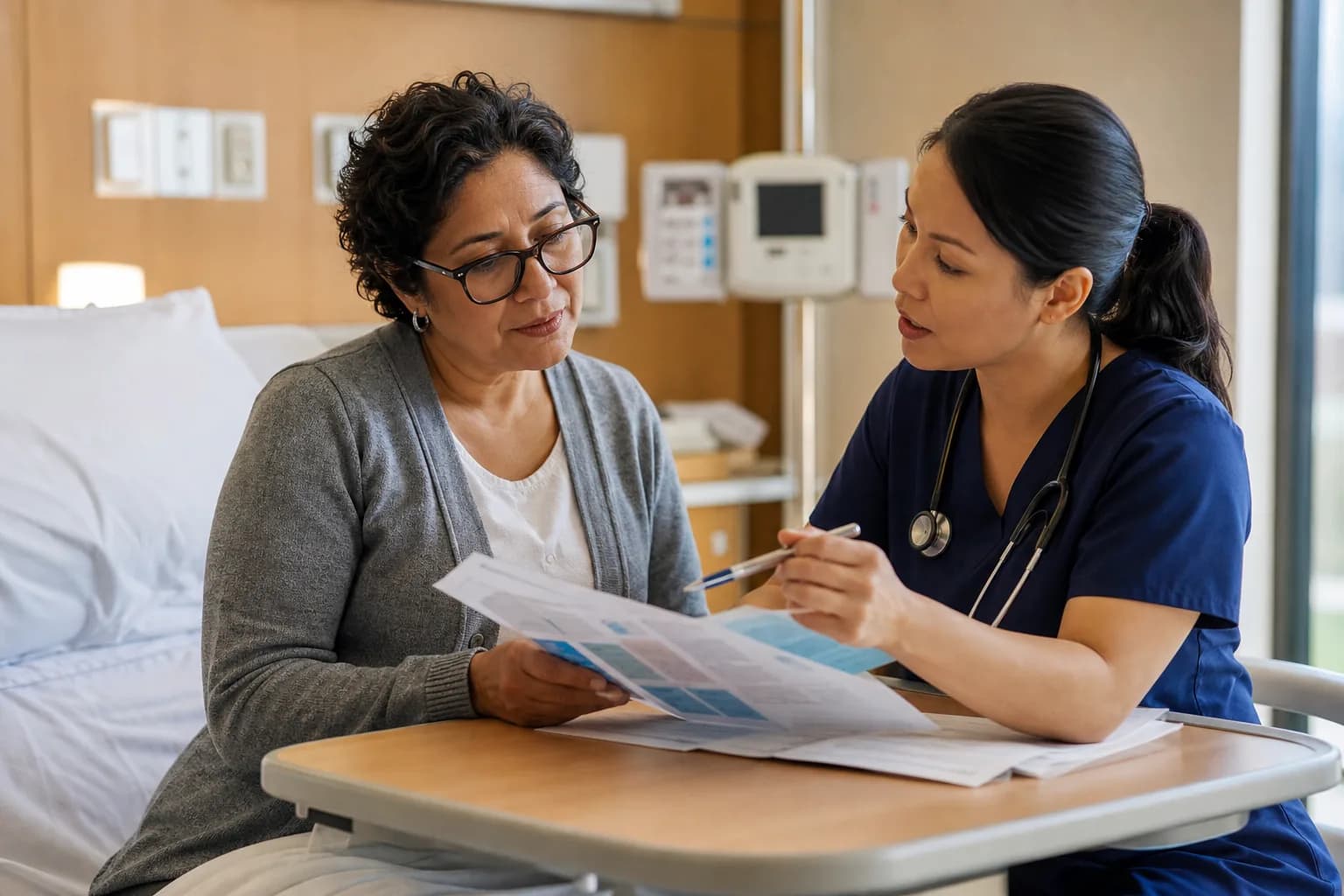 Patient confirming existing health history in a portal