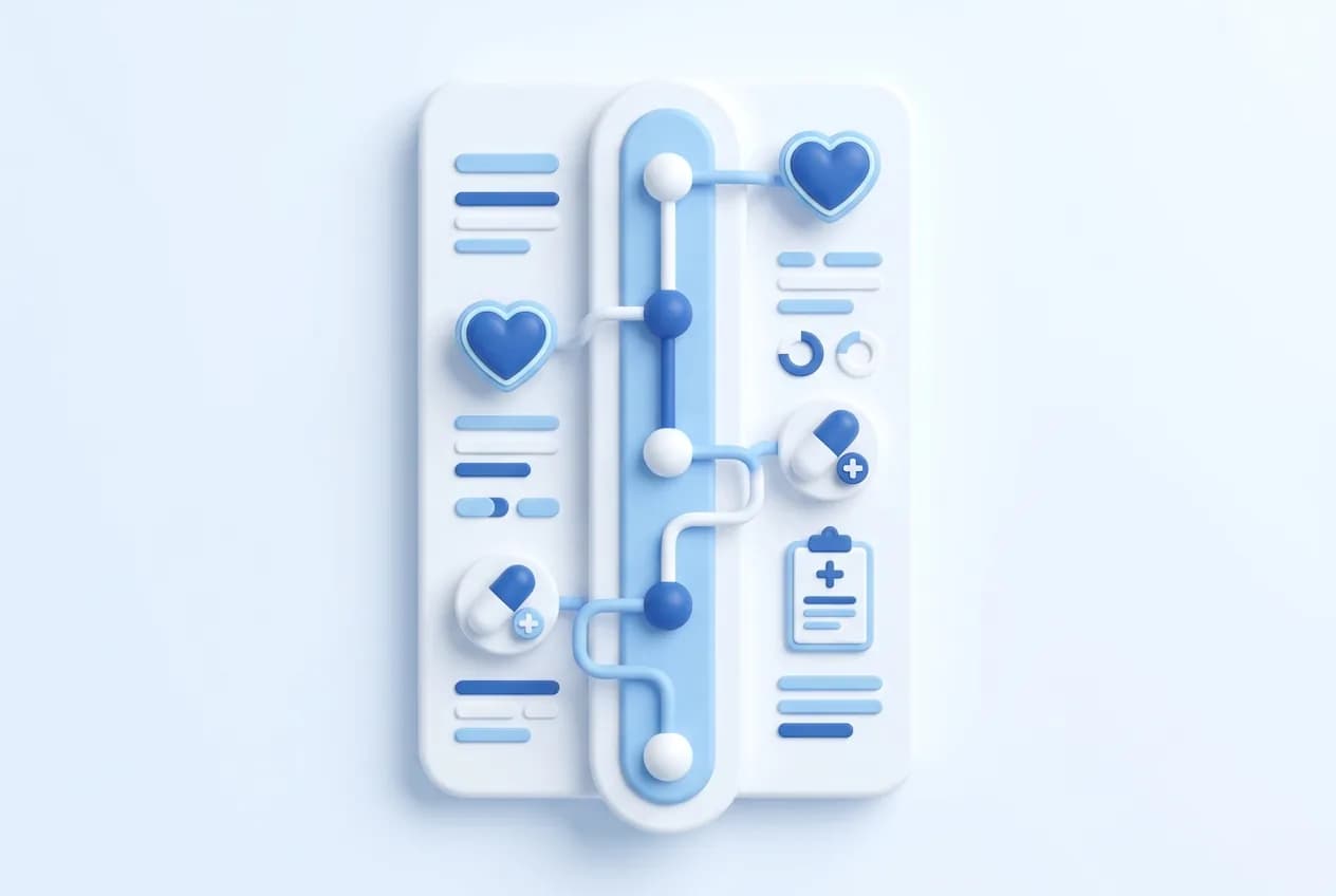 Patient-submitted updates entering a clinical review queue