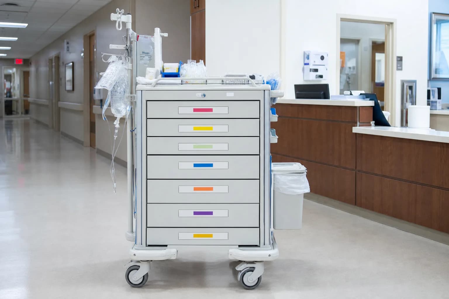 Replenishment and escalation workflow for critical medicines