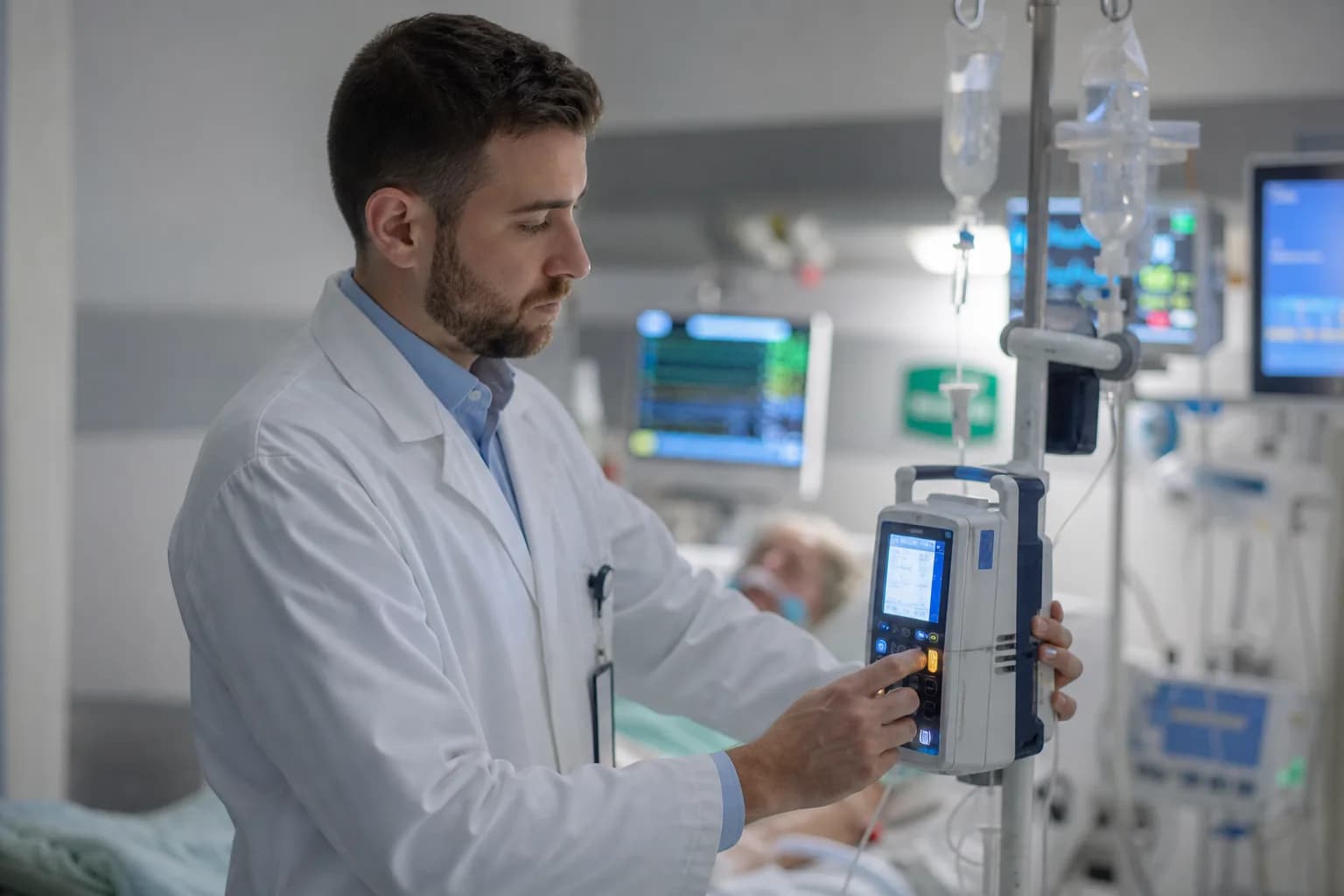 Ward automated dispensing cabinet synchronizing with central pharmacy stock