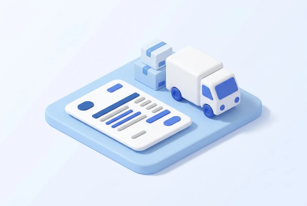Electronic purchase order, shipping notice, and invoice matching flow