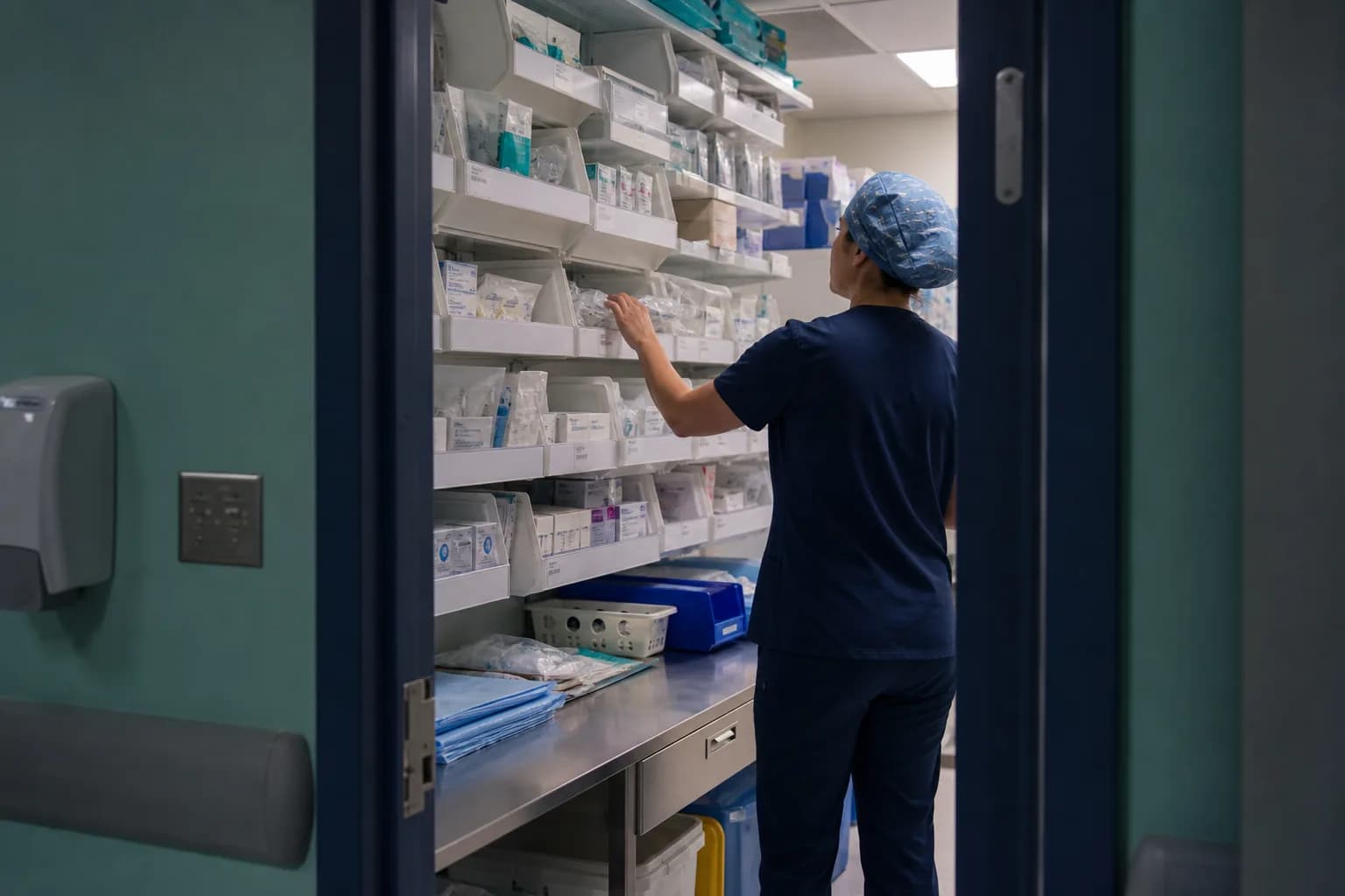 Separate pharmacy entity supplying both outpatient customers and the hospital, with the transfer taxed