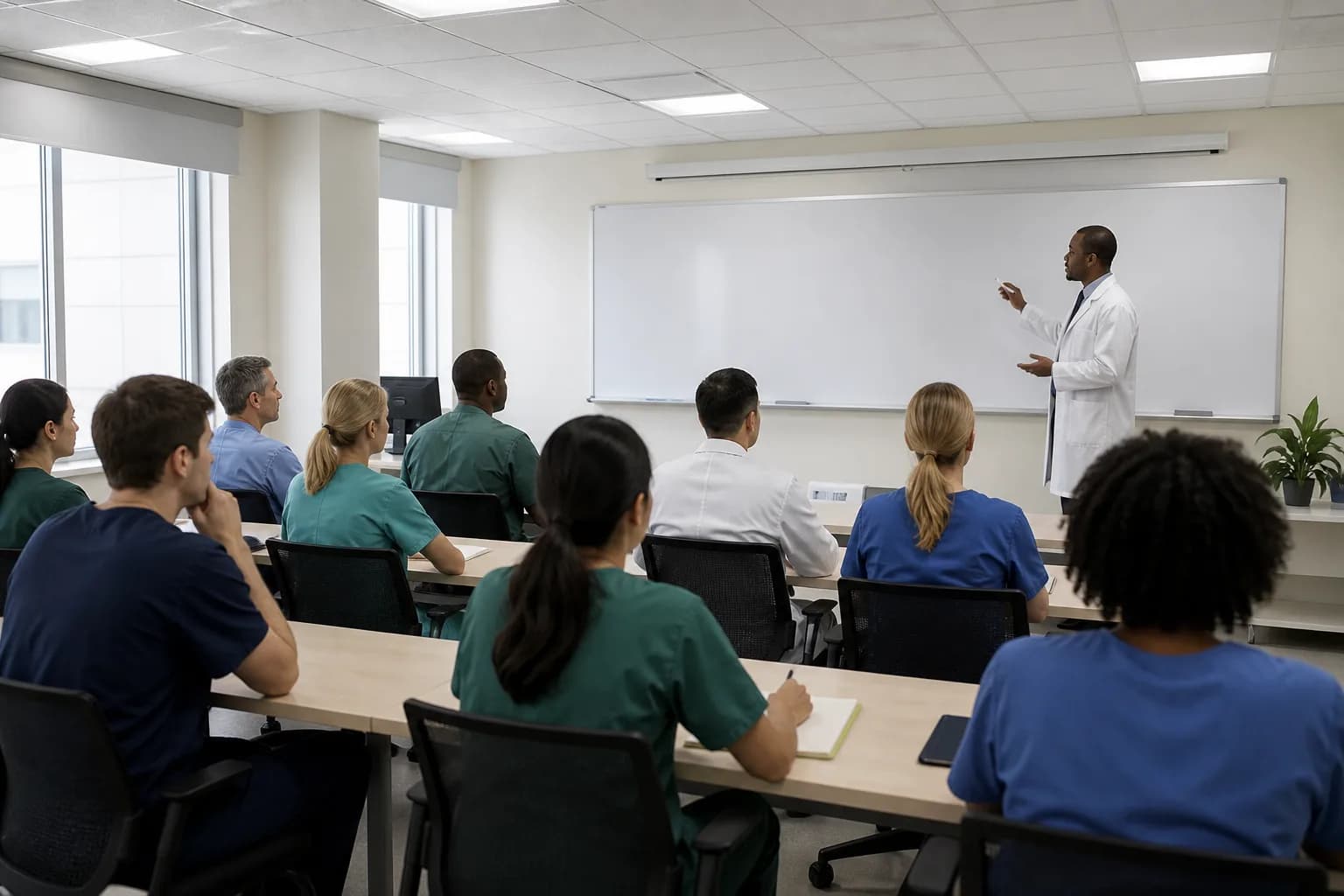 Hospital leave policy framework with entitlement and approval rules