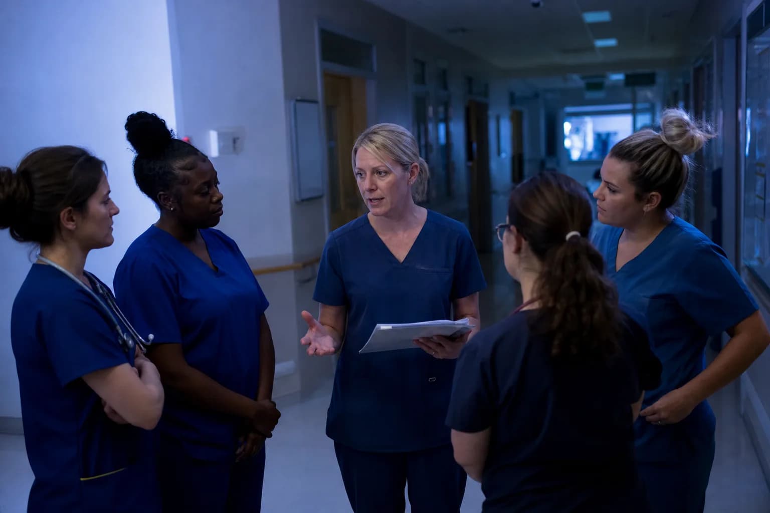 Approved leave linked to safe hospital shift replacement