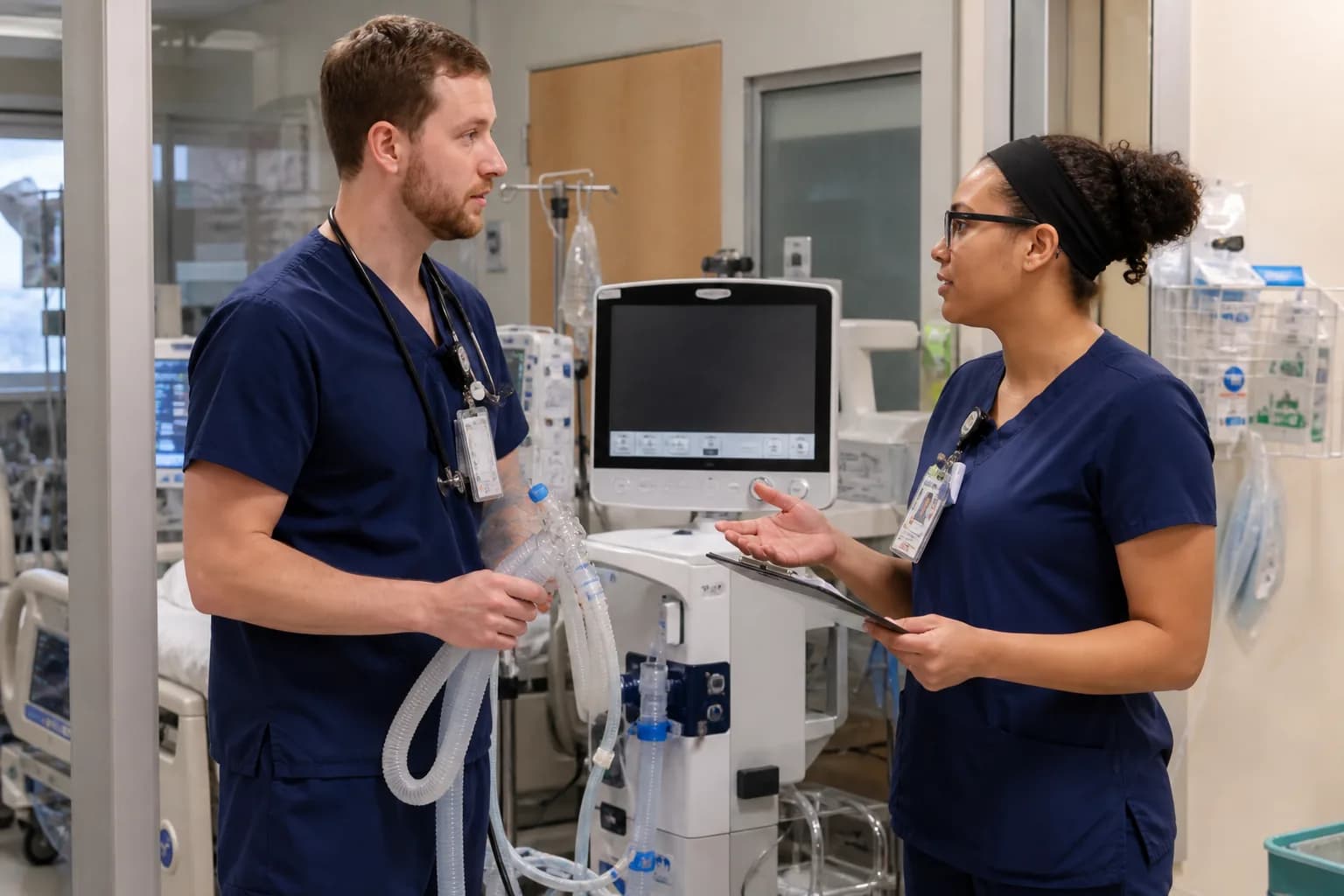 Nurse-in-charge working through a documented escalation ladder after a last-minute shift absence
